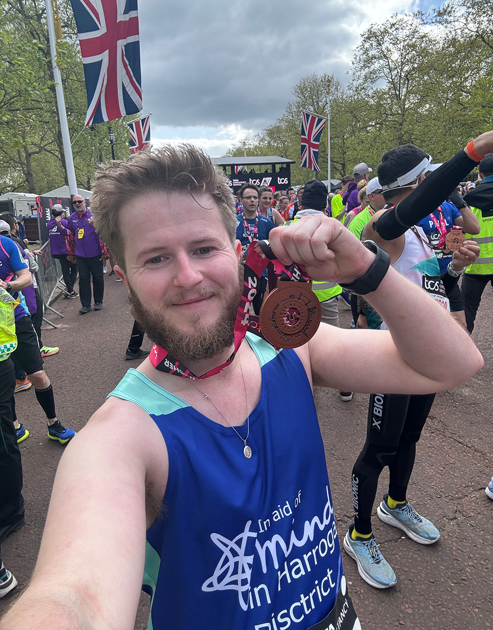 Ben Whitley running London Marathon